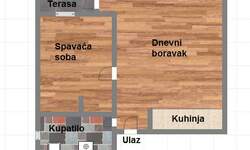 Dvosoban stan, Novi Sad, prodaja, 47m2, 89670e, id1030935